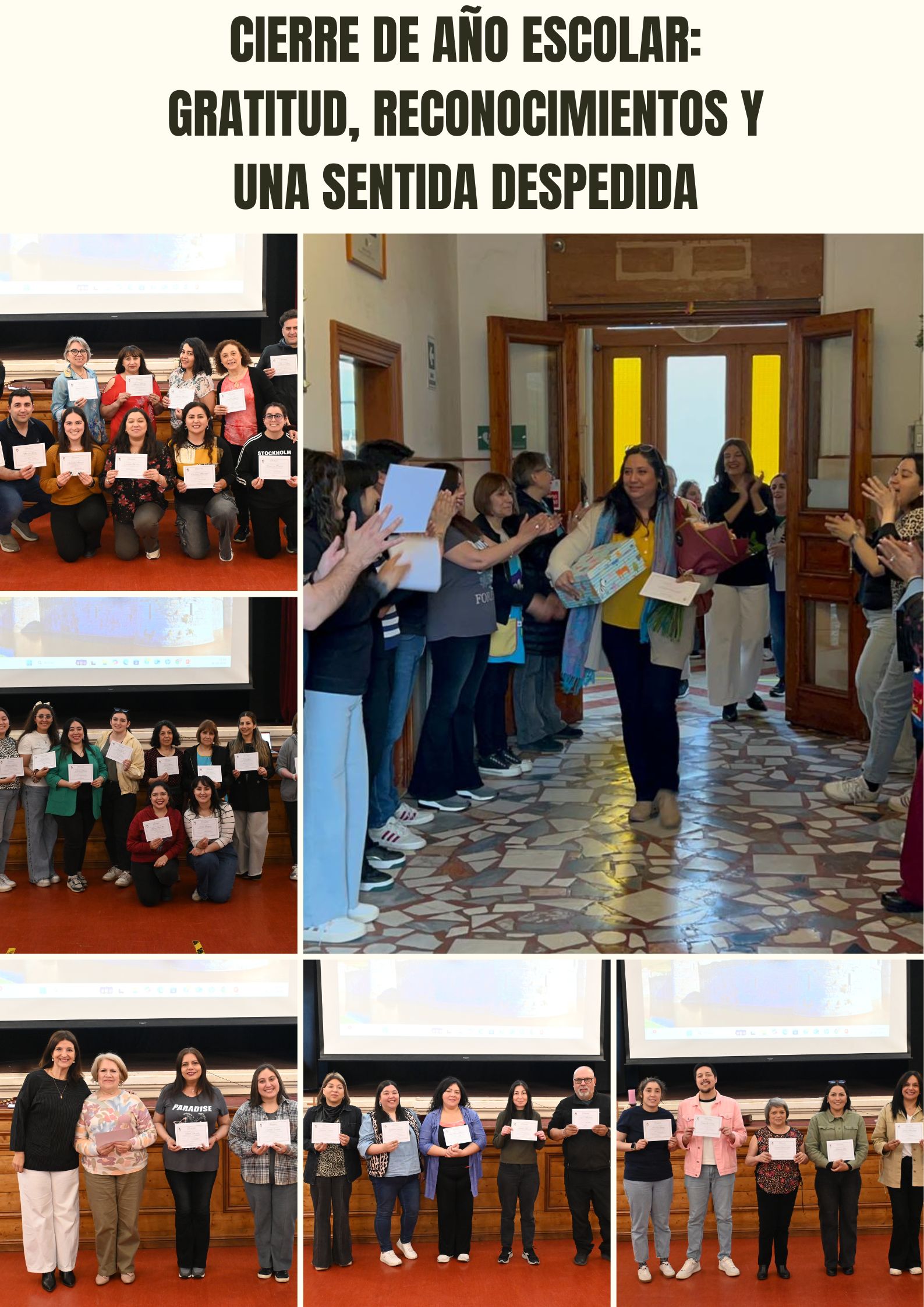 Liceo María Auxiliadora finaliza el año escolar 2025 destacando la labor de su personal