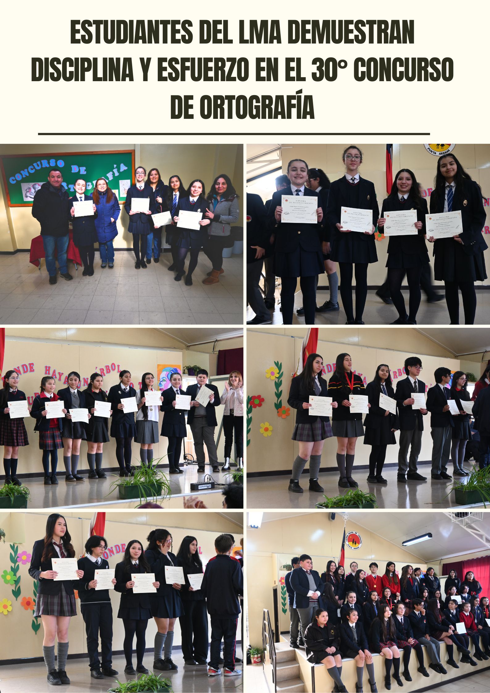 Estudiantes del LMA Demuestran Disciplina y Esfuerzo en el 30° Concurso de Ortografía