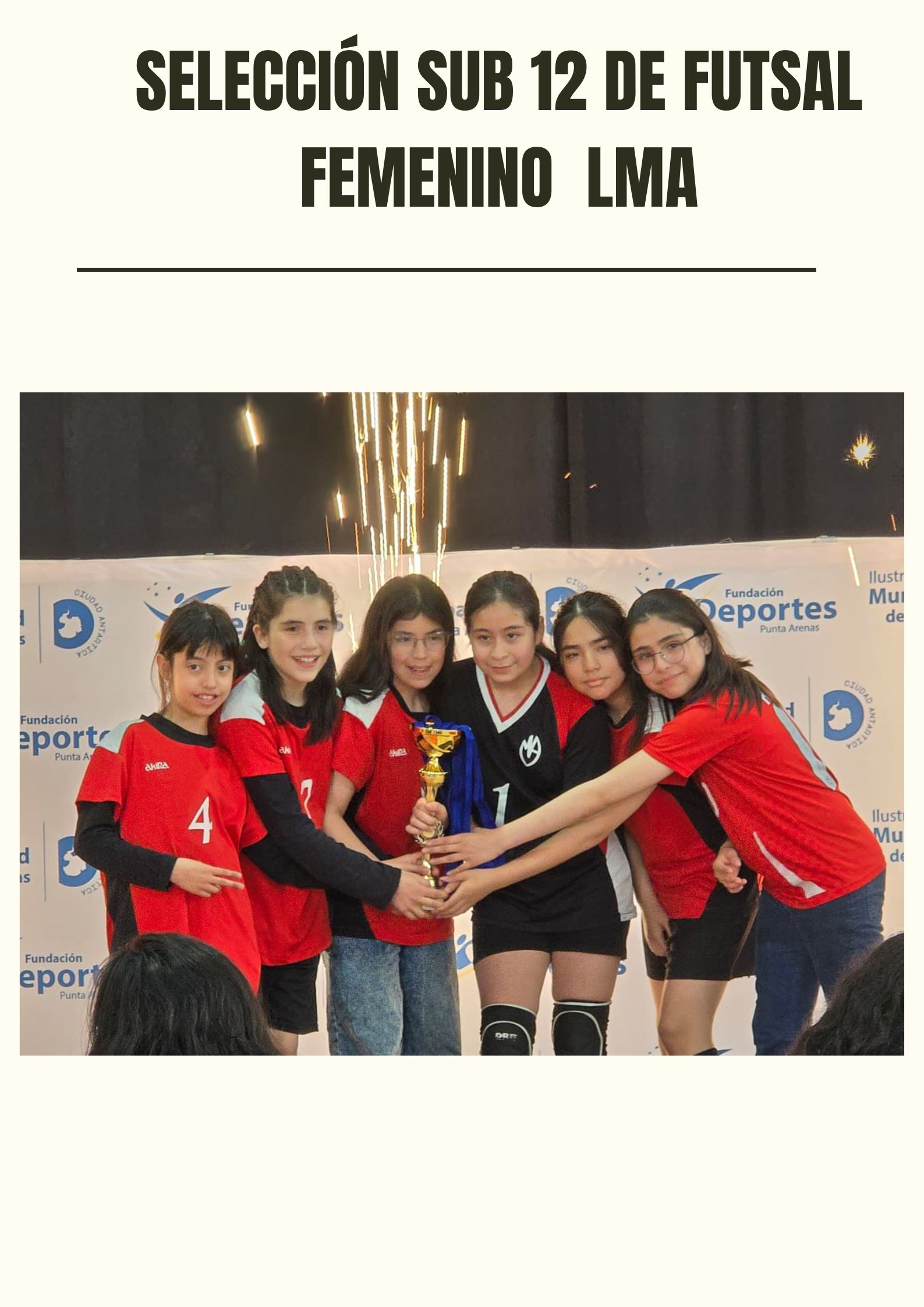 Selección Sub 12 de Futsal Femenino Conquista el Segundo Lugar de la Liga Escolar