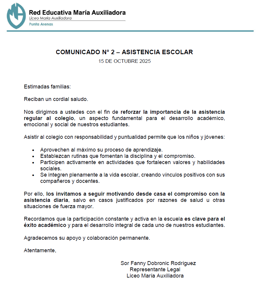 sor fanny asistencia