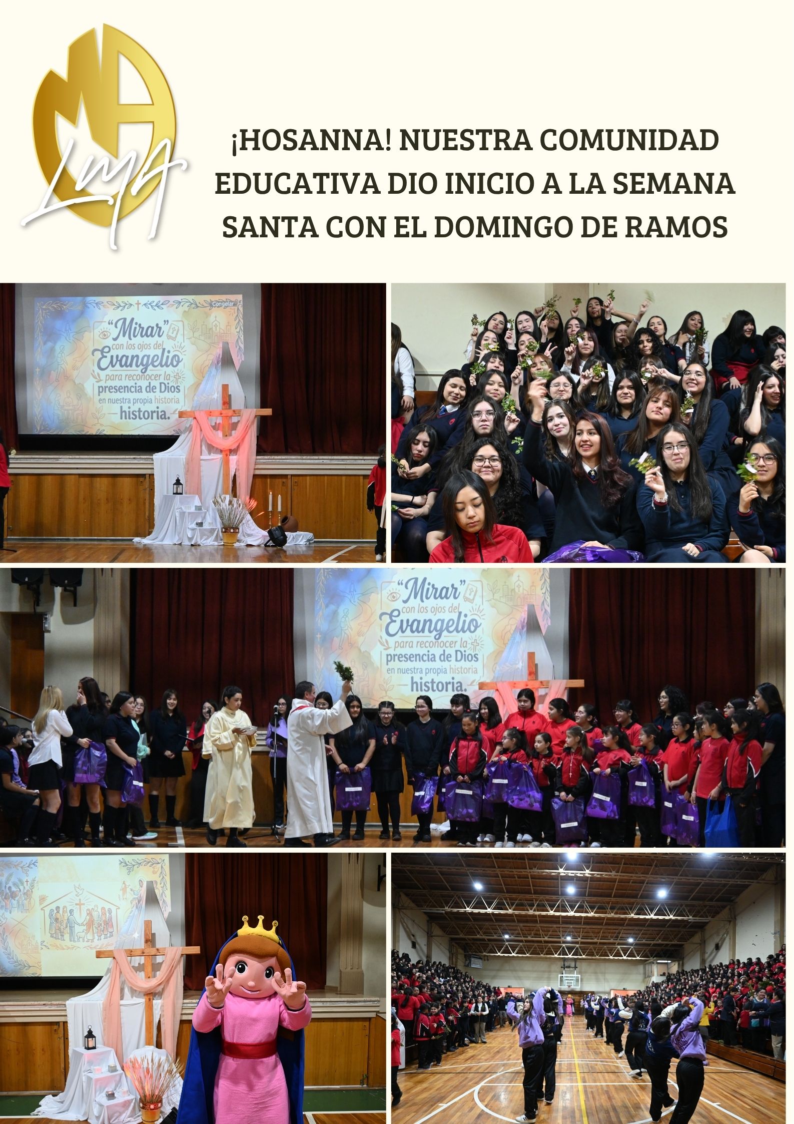 ¡Hosanna! Nuestra Comunidad Educativa dio inicio a la Semana Santa con el Domingo de Ramos