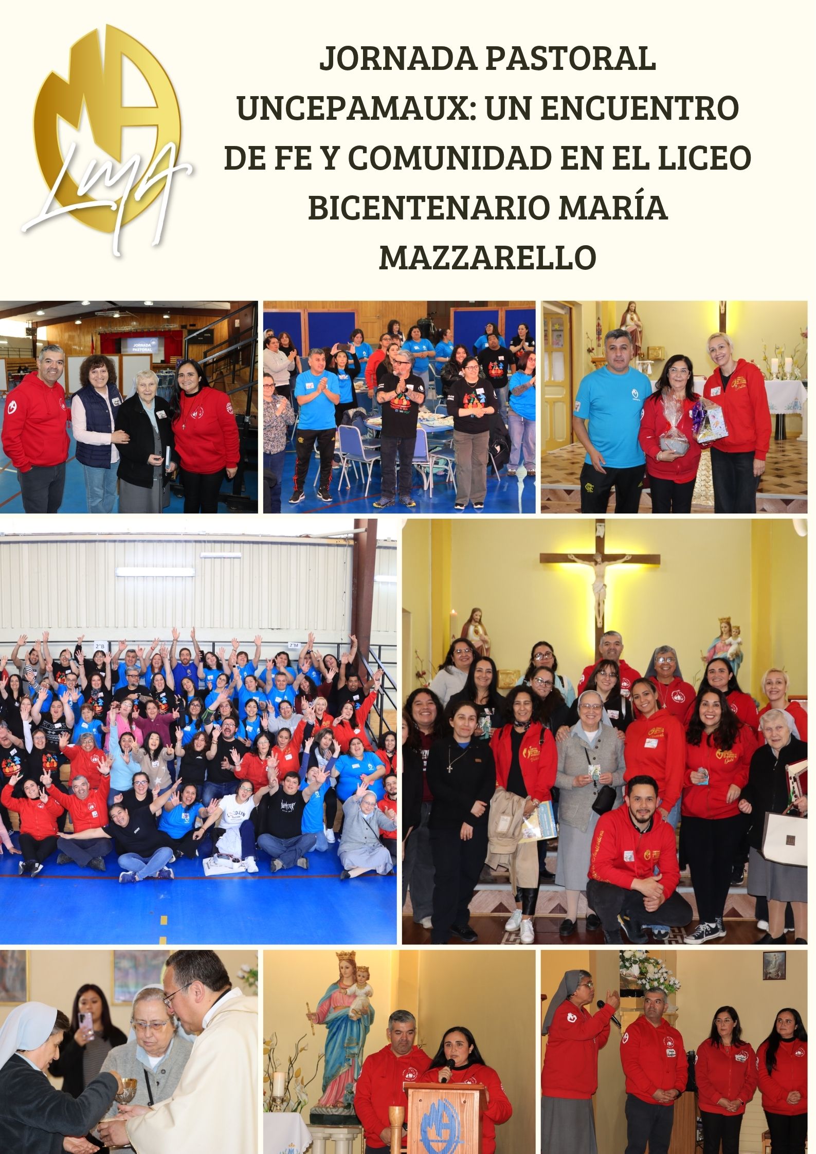 Jornada Pastoral UNCEPAMAUX: Un encuentro de fe y comunidad en el Liceo Bicentenario María Mazzarello