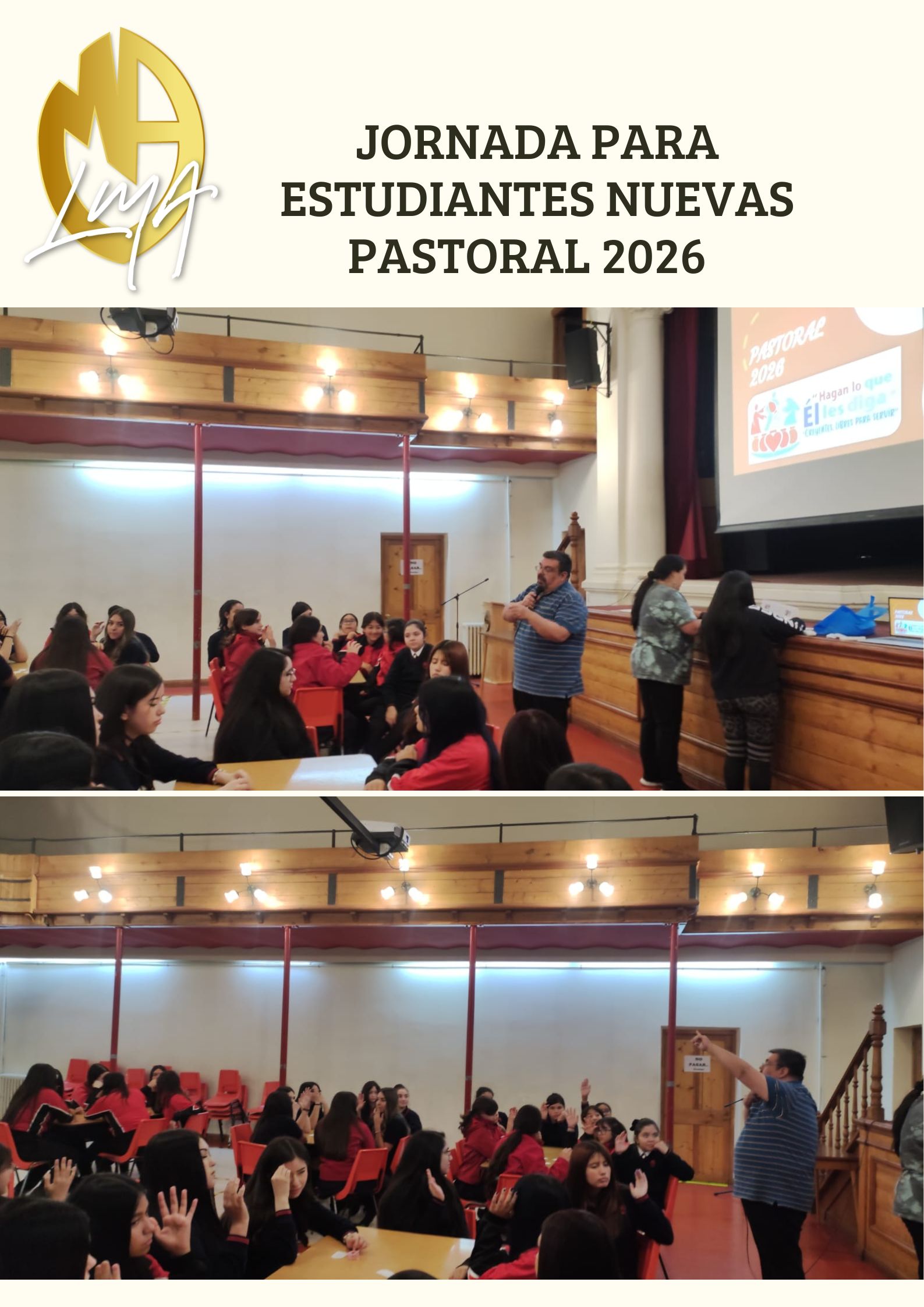 Jornada para estudiantes nuevas Pastoral 2026