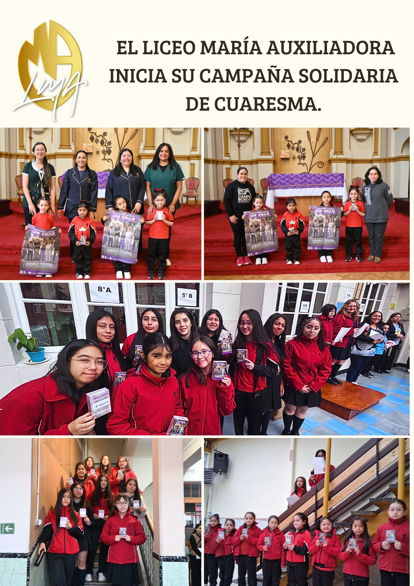 CEDIMA y Pastoral nos invitan a ser solidarias con nuestros abuelitos.