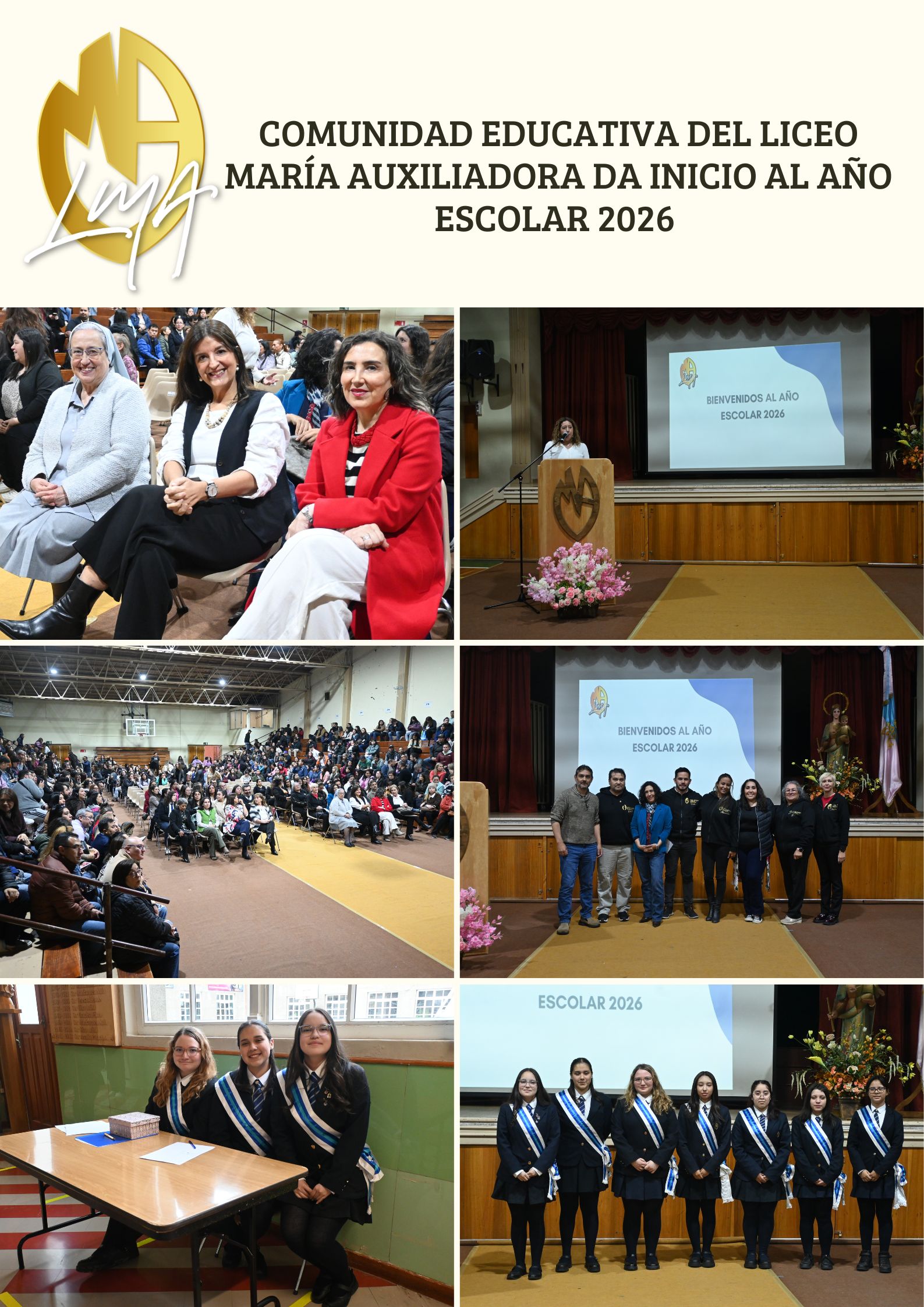 Comunidad Educativa del Liceo María Auxiliadora da Inicio al Año Escolar 2026 con Masiva Asamblea de Apoderados