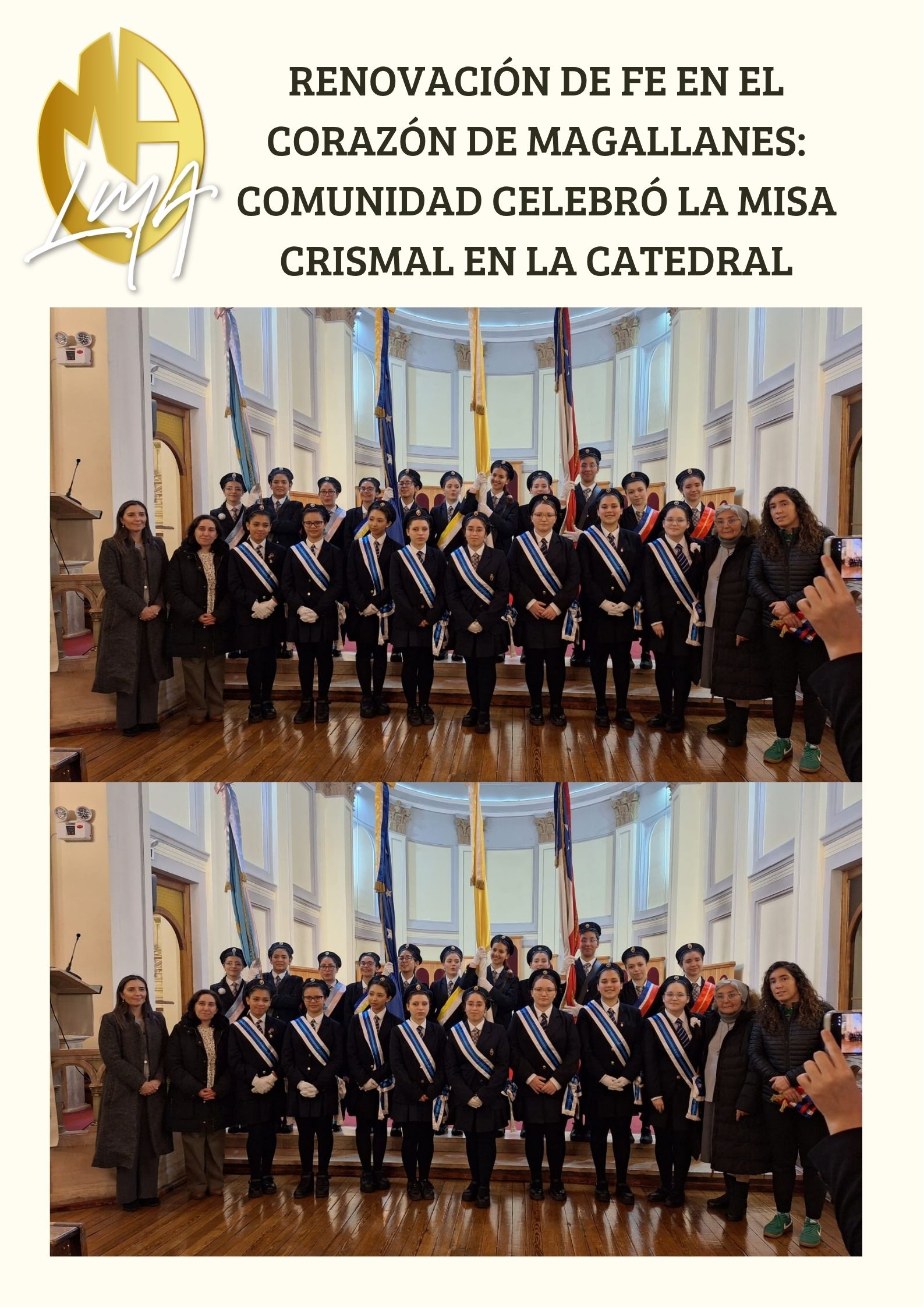 Renovación de Fe en el Corazón de Magallanes: Comunidad celebró la Misa Crismal en la Catedral